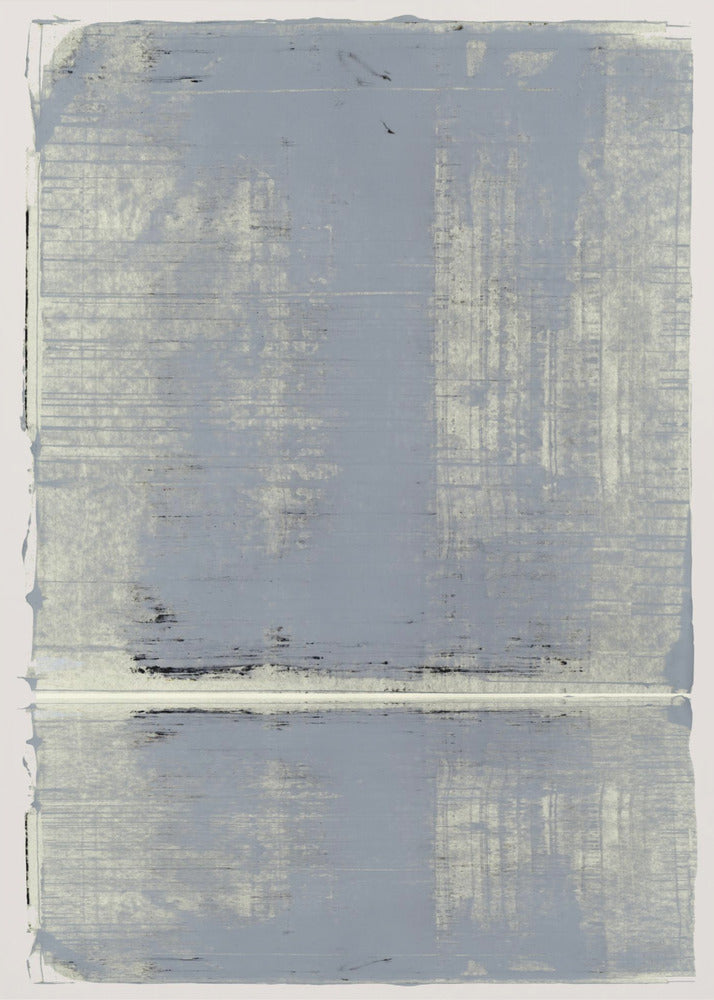 Minimalist Grey Abstract with Horizontal Line | Poster