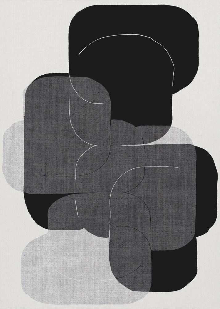 Monochrome Layers | Canvas