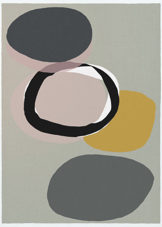 Abstract Circles in Muted Tones | Canvas