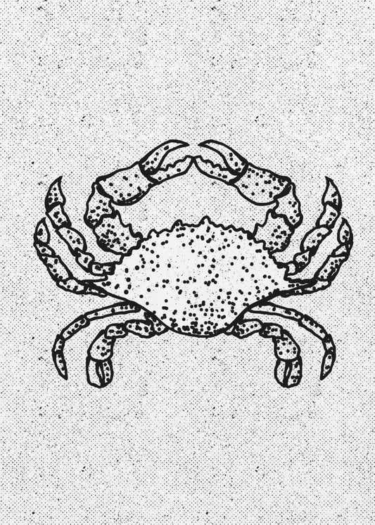 Black And White Crab | Canvas