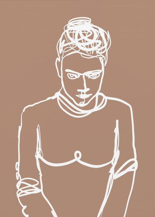 Line drawing lady | Canvas