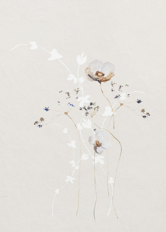 Ethereal Flowers With Subtle Hues | Poster