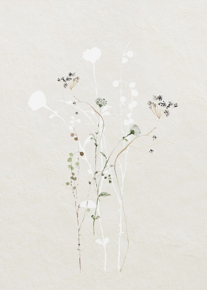 Muted Botanical Elements | Canvas