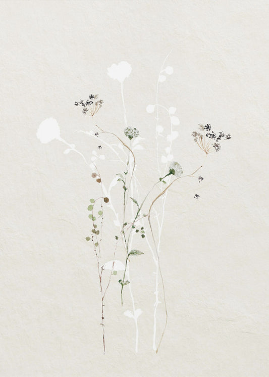 Muted Botanical Elements | Canvas
