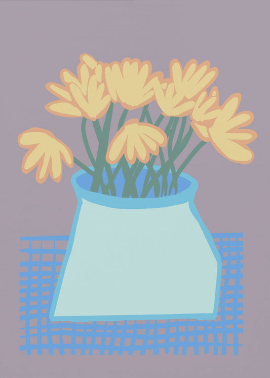 Daisies in vase | Canvas