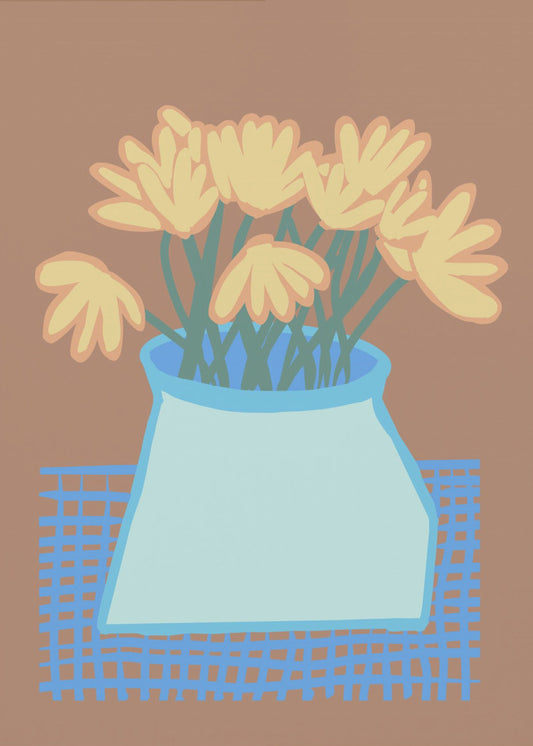 Daisies in vase | Poster