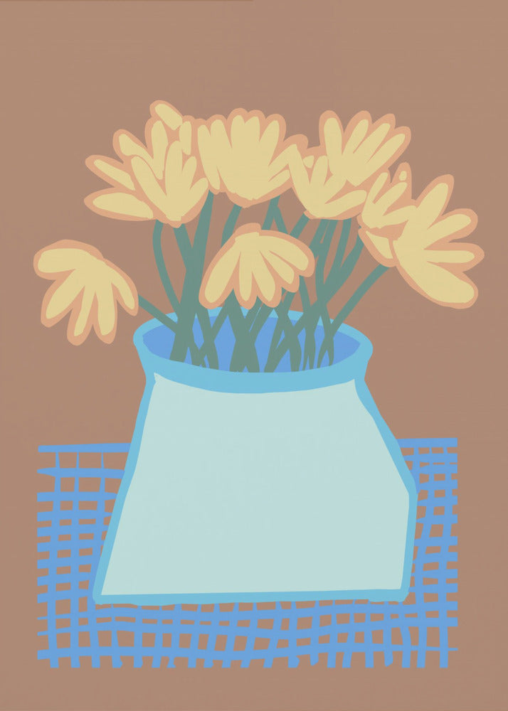 Daisies in vase | Canvas