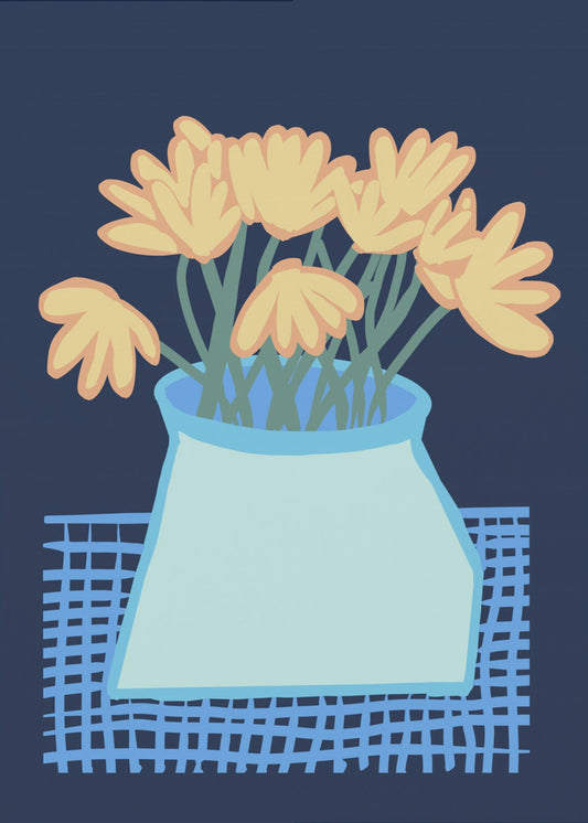 Daisies in vase | Canvas