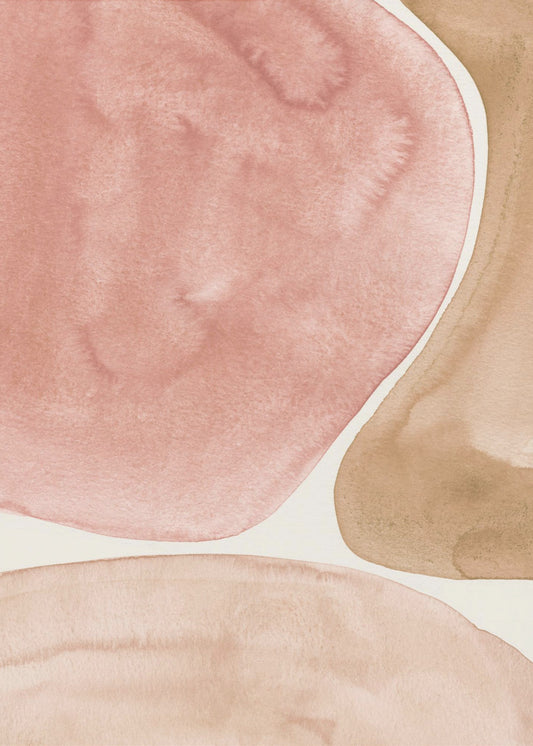 Organic Shapes in Earthy Tones | Poster