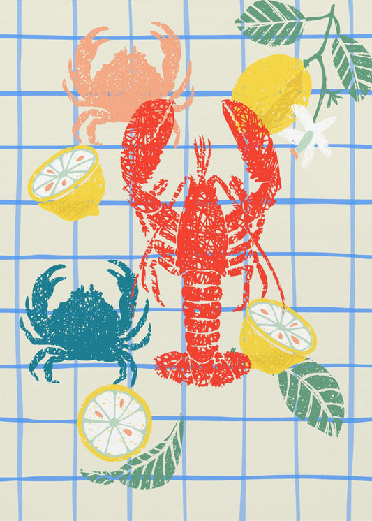 Lobster and lemons | Canvas