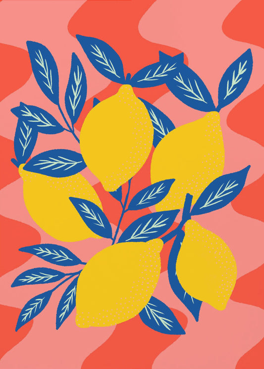 Lively Lemon Burst | Canvas