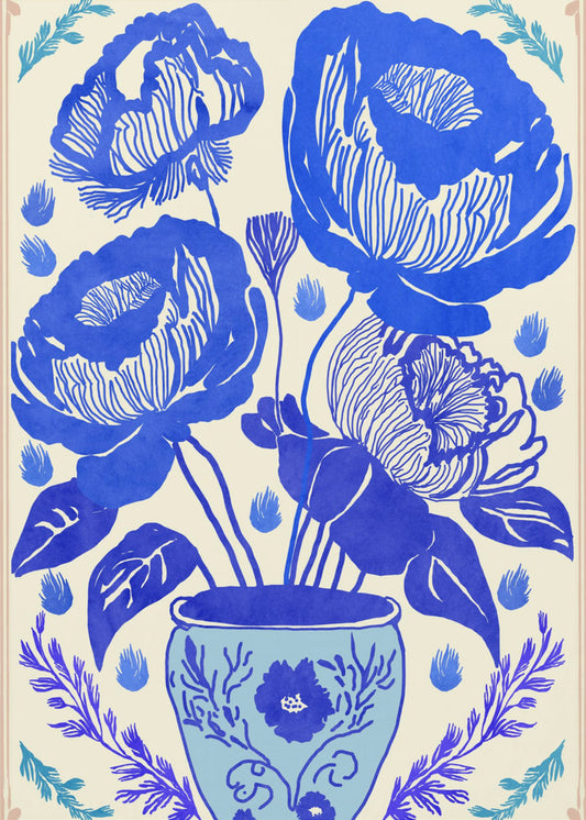 Blue Blossom Vase | Poster