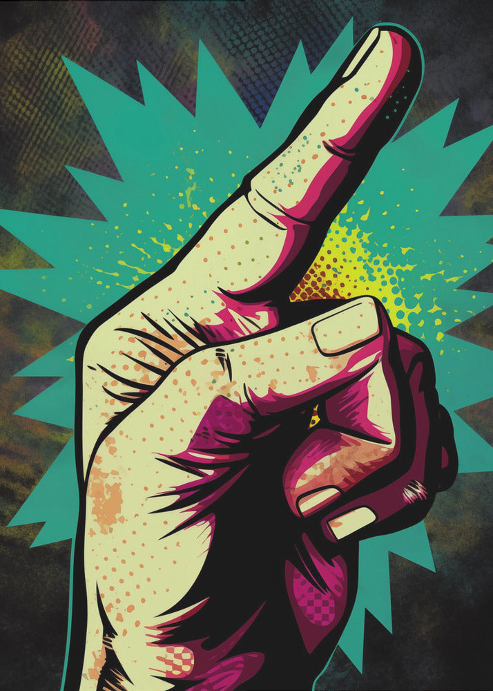 Vibrant Hand Gesturing | Canvas