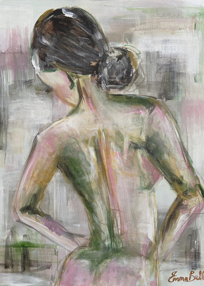 A Woman Portrait from Behind | Canvas