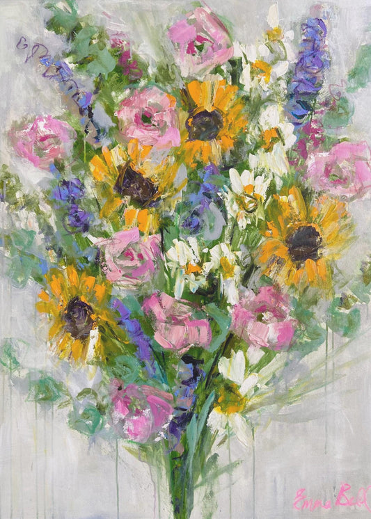 Vibrant Sunflowers Bouquet | Canvas