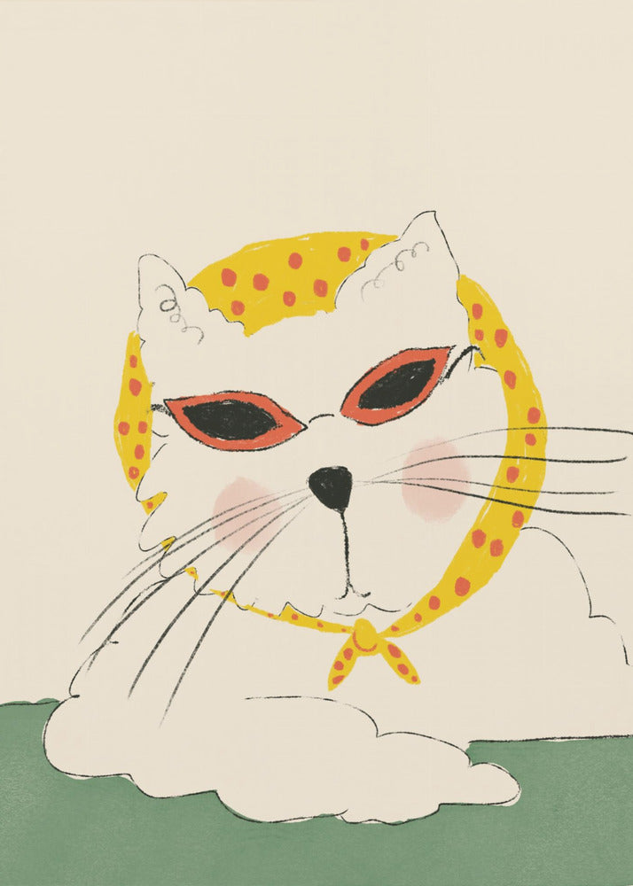 Chic Feline Pose | Canvas