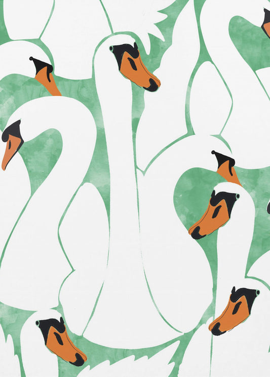 Graceful Swans | Canvas