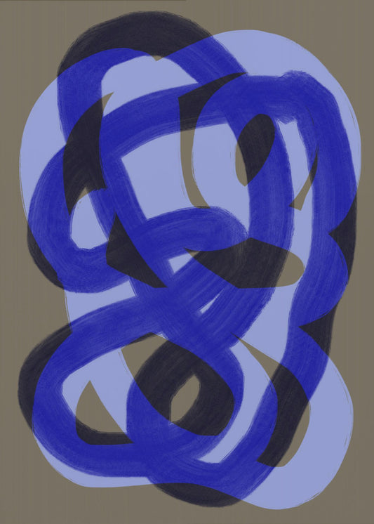 Blue Entwined Paths | Poster
