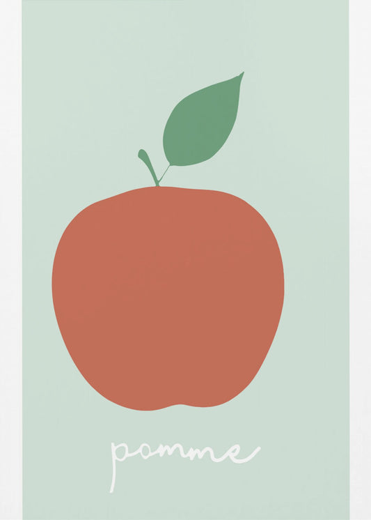 La Pomme (Muted Red) | Canvas