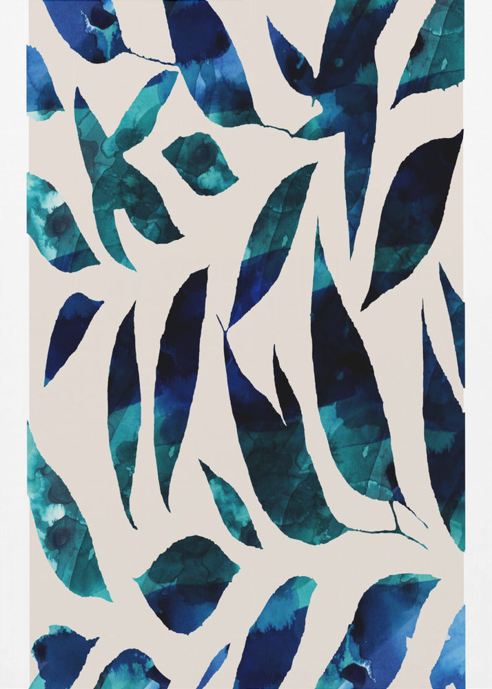 Indigo Leaf Fall | Poster