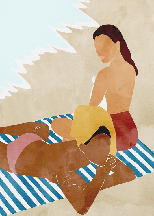 Minimalist Beach Scene | Poster