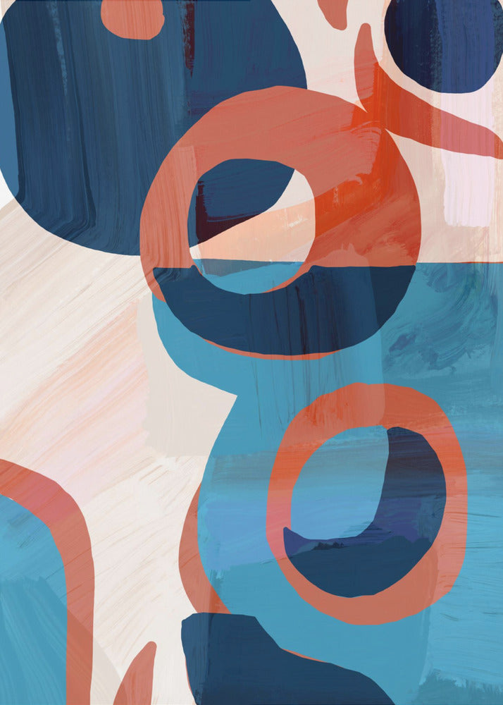 Geometric Shapes And Vibrant Colors | Poster