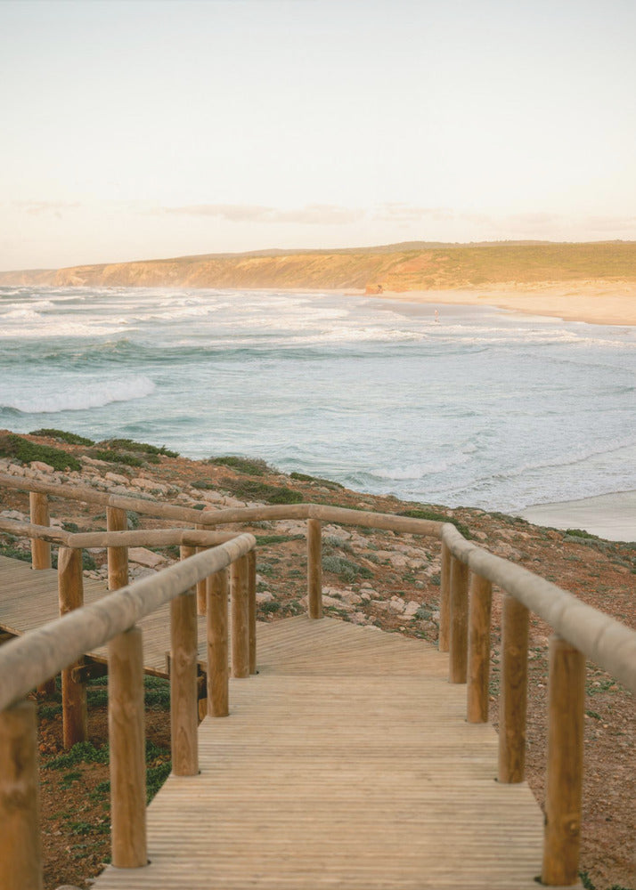 Serene Coastal Landscape At Sunset | Poster