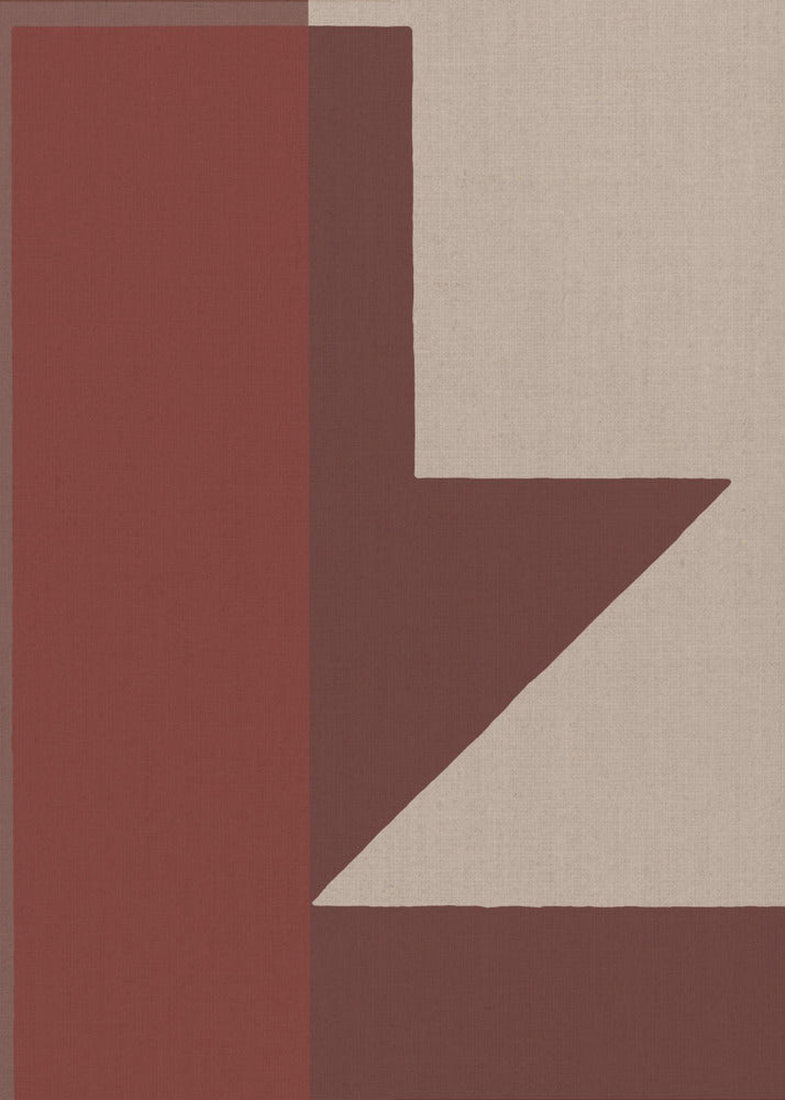 Red Geometric Composition | Poster