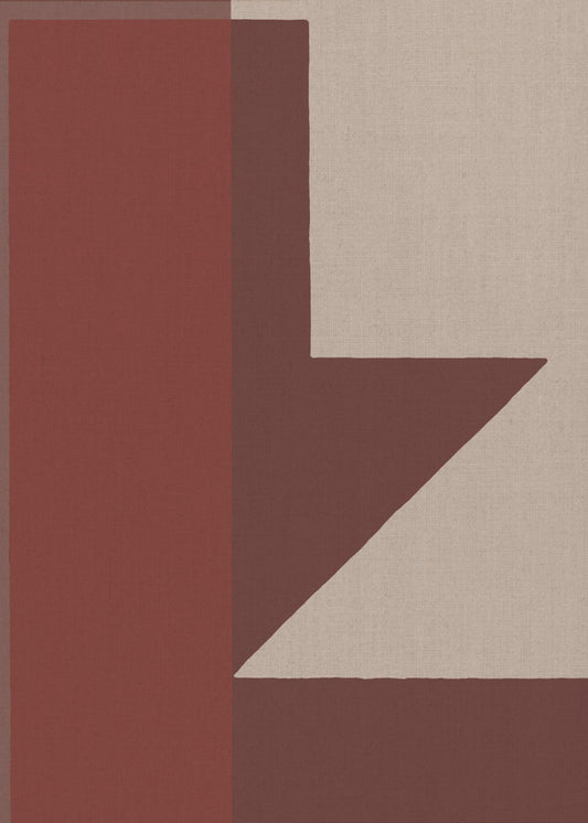 Red Geometric Composition | Canvas