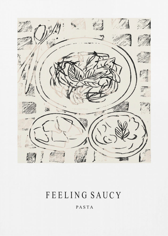 Illustration Of A Pasta Dish | Canvas