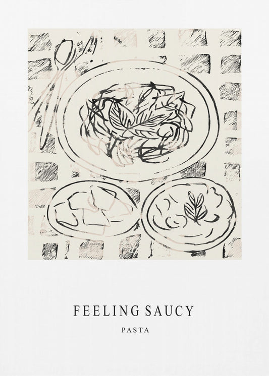 Illustration Of A Pasta Dish | Canvas