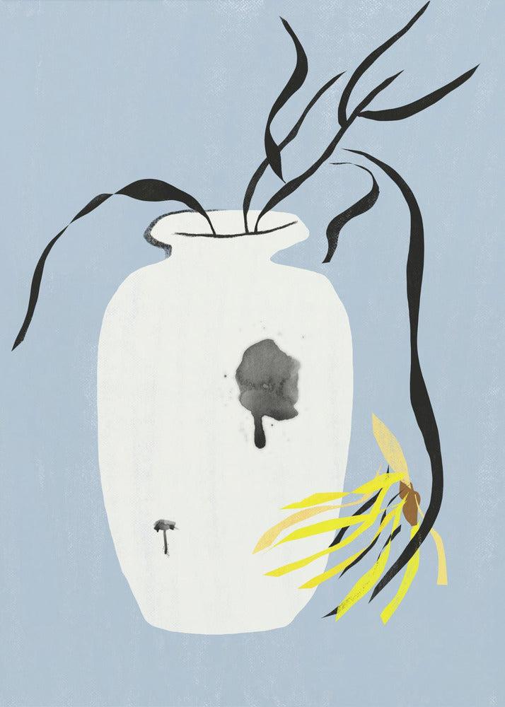 Vase And Withered Bloom | Poster