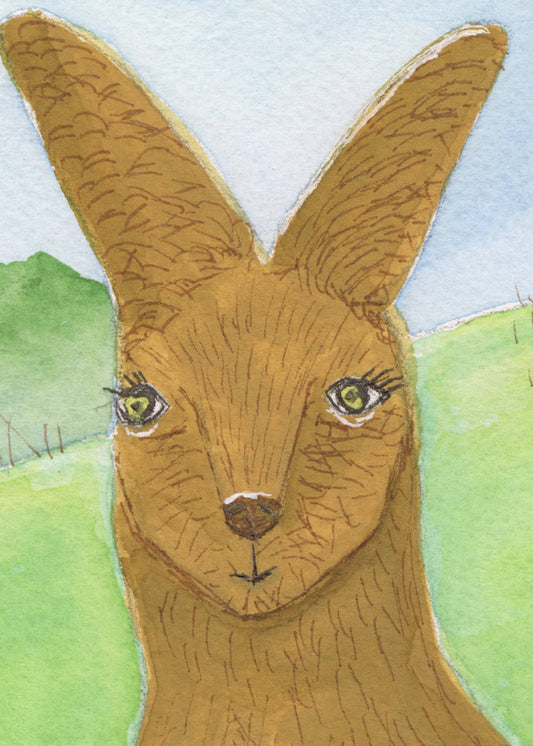 Kangaroo Wallaby Face Nursery Room | Poster