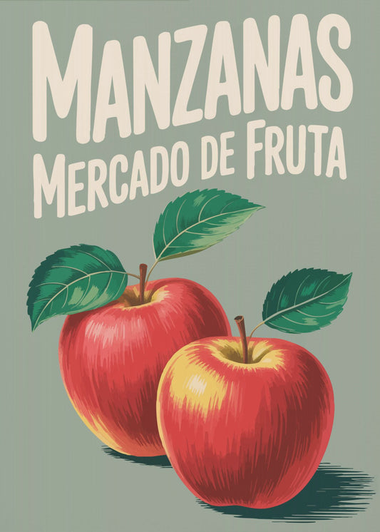 Vibrant Red Apples | Poster