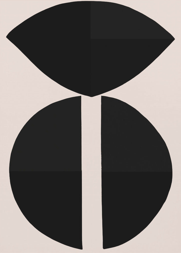 Black Shapes Harmony | Canvas