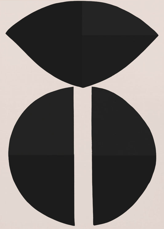 Black Shapes Harmony | Canvas