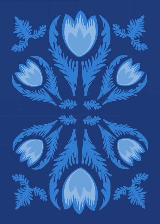 Graphic Florals Lumnious Tulips | Poster