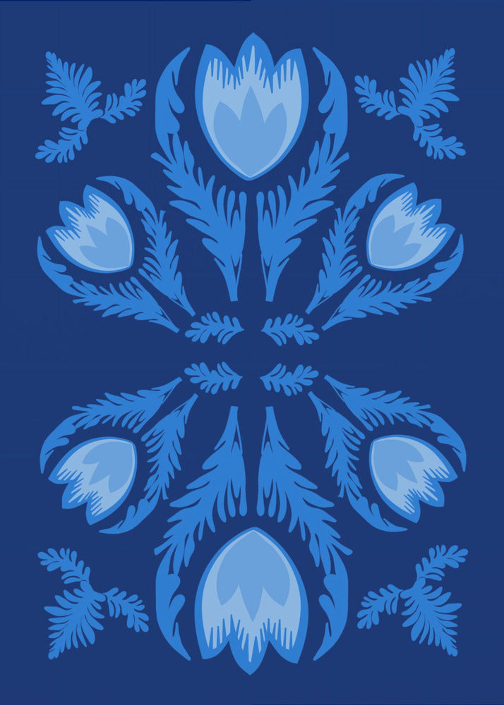 Graphic Florals Lumnious Tulips | Canvas