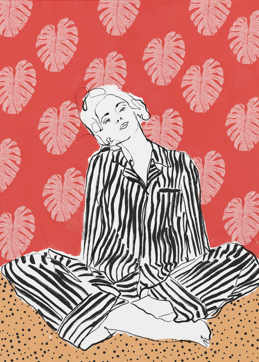 Serenity In Stripes | Canvas