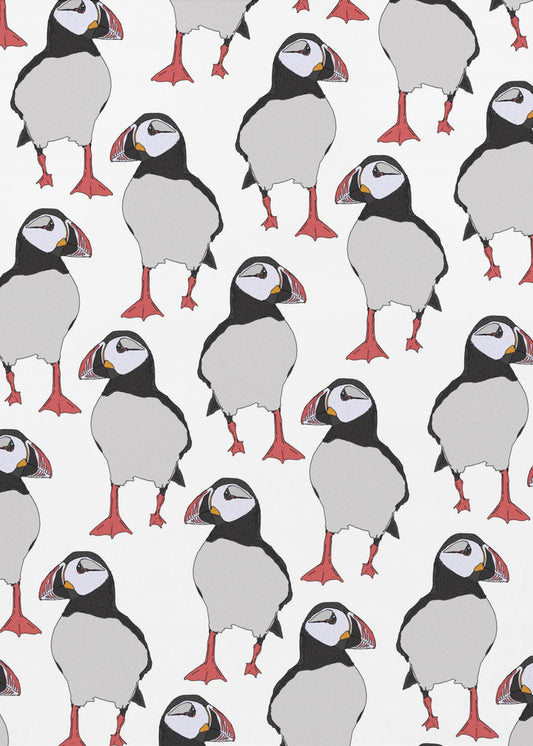 Puffin Bird Pattern | Canvas