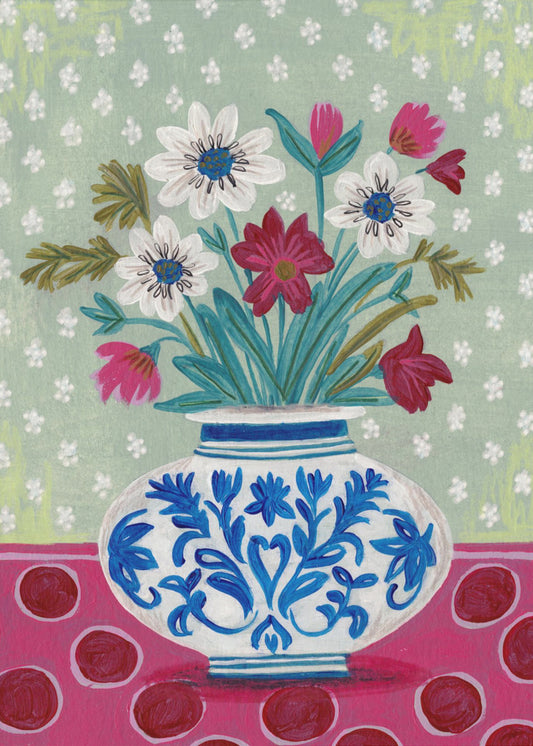 Flowers in Vase Still life | Poster