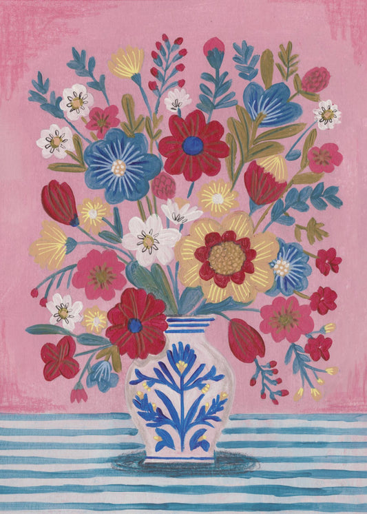 Vase Abundant Floral Still Life | Canvas