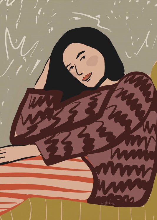 Lady SITTING | Poster