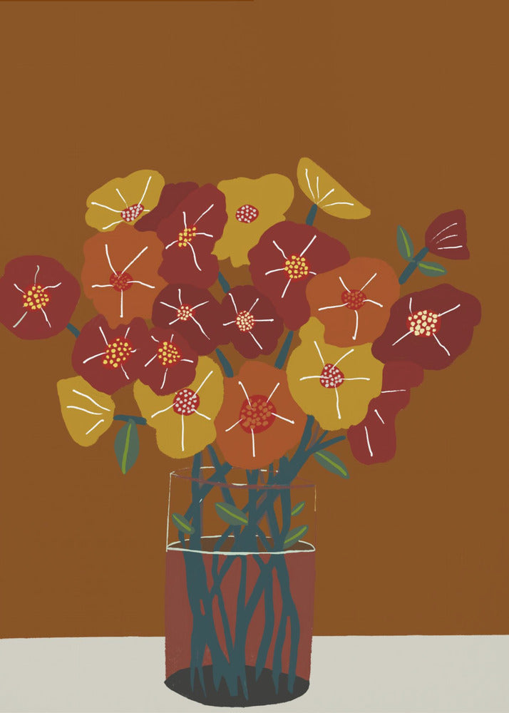 Floral flowers in vase | Canvas