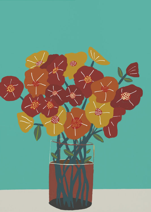 Floral flowers in vase | Canvas