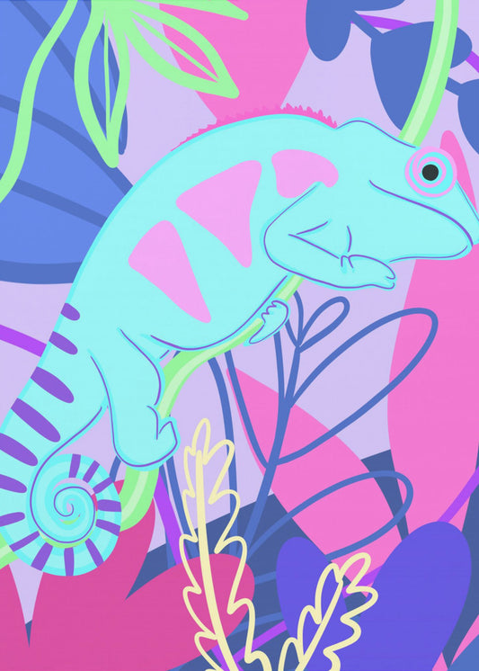 Colorful Chameleon | Poster