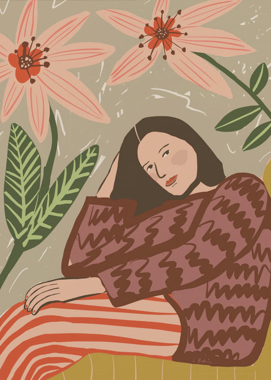 Lady sitting | Canvas