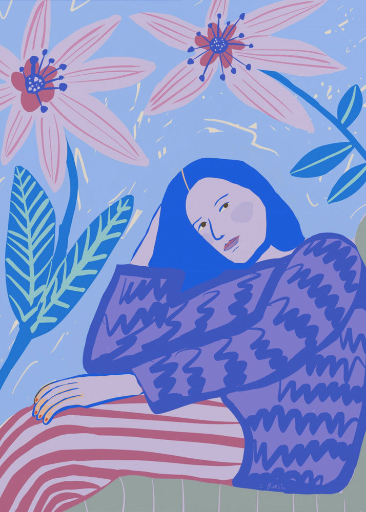 Lady sitting | Canvas