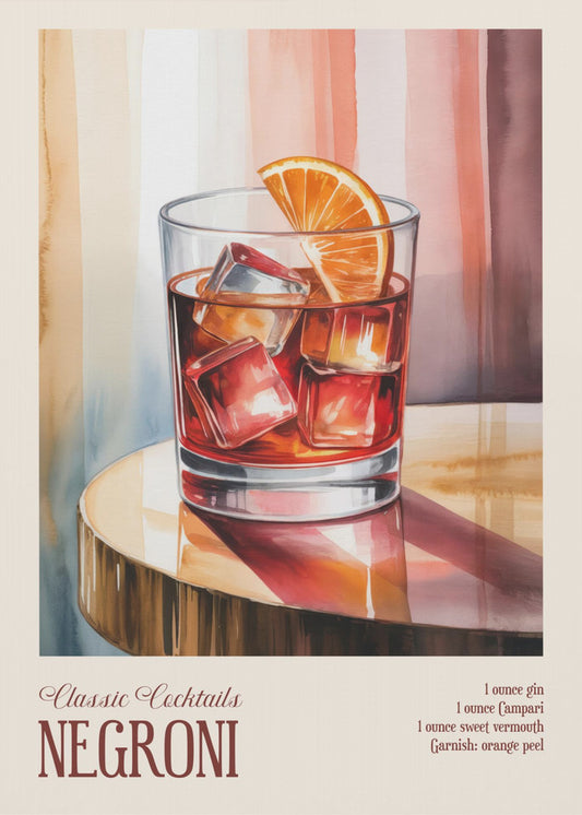 Classic Cocktails - Negroni | Poster