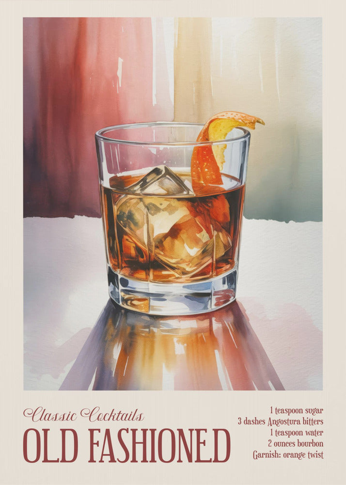 Classic Cocktails - Old Fashioned | Poster